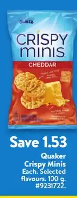 Walmart Quaker Crispy Minis offer
