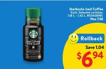 Walmart Starbucks Iced Coffee offer