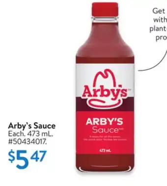 Walmart Arby's Sauce offer