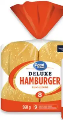 Walmart Great Value Sesame Hamburger Buns offer