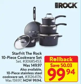 Walmart Starfrit The Rock 10-Piece Cookware Set offer