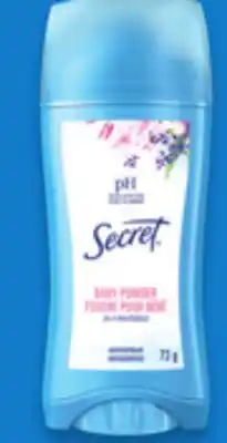 Walmart Secret Invisible Solid Antiperspirant or Deodorant offer