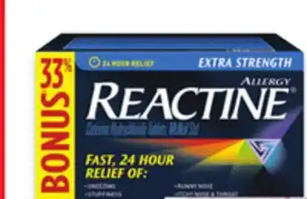 Walmart Reactine 40s Allergy Relief offer