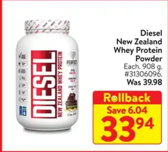 Walmart Diesel New Zealand Whey Protein Powder offer