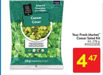 Walmart Your Fresh Market Caesar Salad Kit offer
