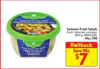 Walmart Summer Fresh Salads offer