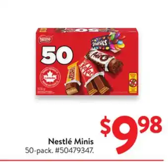 Walmart Nestle Minis offer