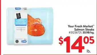 Walmart Your Fresh Market Salmon Steaks offer