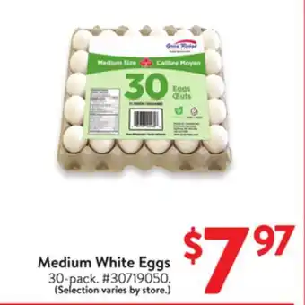 Walmart Medium White Eggs offer