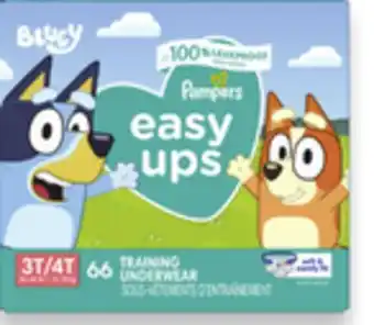 Walmart Pampers Easy Ups Superpack Training Pants offer