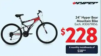 Walmart 24 Hyper Bear Mountain Bike offer