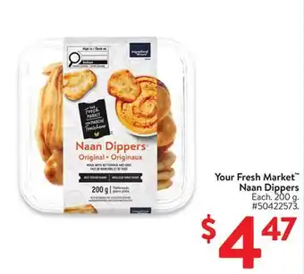 Walmart Your Fresh Market Naan Dippers offer