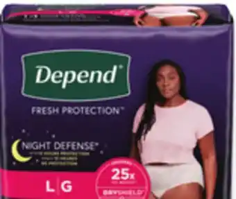 Walmart Depend Incontinence Products offer