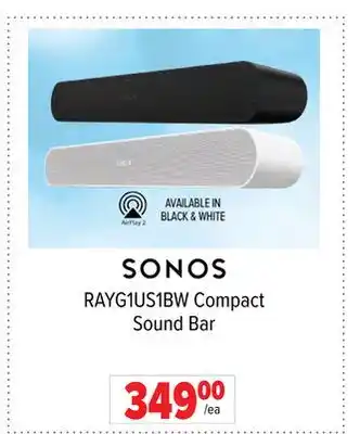 2001 Audio Video Sonos Compact Sound Bar offer