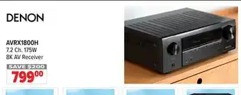 2001 Audio Video DENON 8K AV Receiver offer