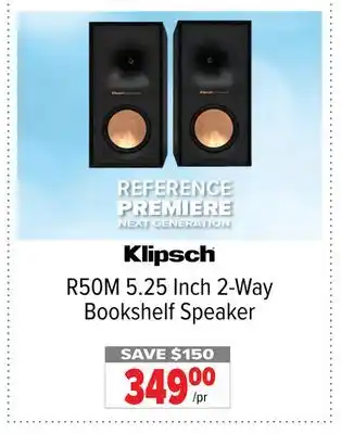2001 Audio Video KLIPSCH R50M 5.25 Inch 2-Way Bookshelf Speaker offer