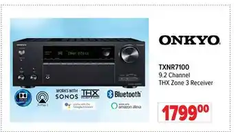 2001 Audio Video ONKYO 9.2 Channel THX Zone 3 Receiver offer