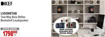 2001 Audio Video KEF Two-Way Bass Reflex Bookshelf Loudspeaker offer