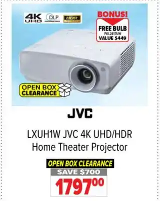 2001 Audio Video JVC 4K UHD/HDR Home Theater Projector offer