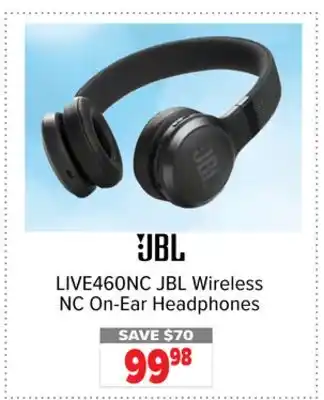 2001 Audio Video JBL Wireless NC On-Ear Headphones offer