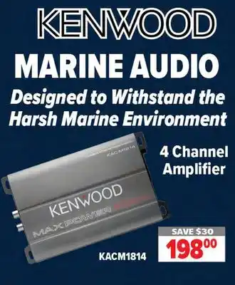 2001 Audio Video KENWOOD 4 CHANNEL AMPLIFIER offer