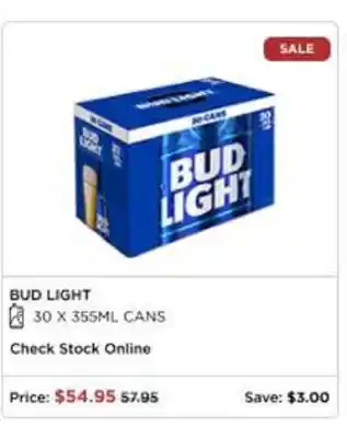 The Beer Store BUD LIGHT offer