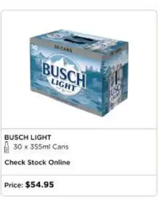 The Beer Store BUSCH LIGHT offer