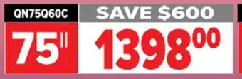 2001 Audio Video SAMSUNG 100% COLOUR VOLUME WITH QUANTUM DOT TV 75 offer