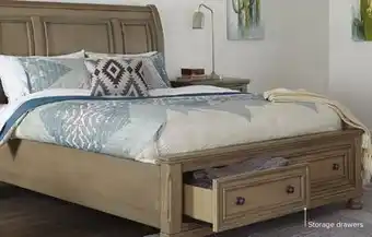 Leon's Windchester 3-Piece Queen Storage Bed - Grey offer