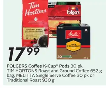 Sobeys FOLGERS Coffee K-Cup Pods offer