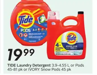 Sobeys TIDE Laundry Detergent offer