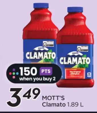 Sobeys MOTT'S Clamato offer