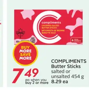 Sobeys COMPLIMENTS Butter Sticks offer