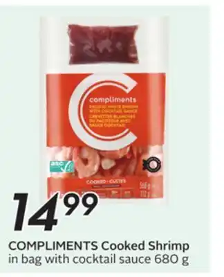 Sobeys COMPLIMENTS Cooked Shrimp offer