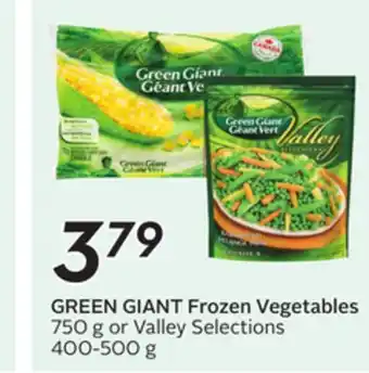 Sobeys GREEN GIANT Frozen Vegetables offer