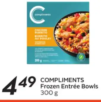 Sobeys COMPLIMENTS Frozen Entrée Bowls offer