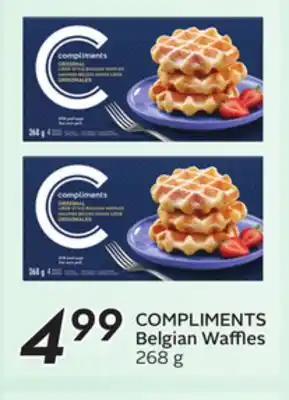 Sobeys COMPLIMENTS Belgian Waffles offer