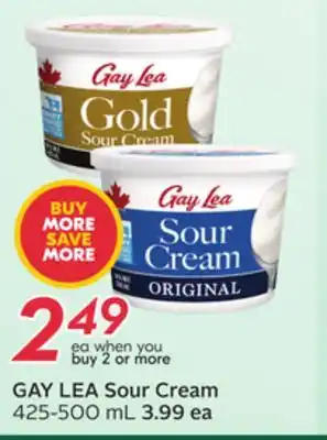 Sobeys GAY LEA Sour Cream offer