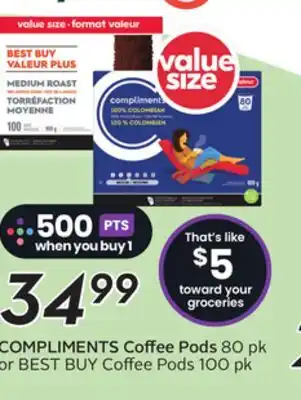 Sobeys COMPLIMENTS Coffee Pods offer