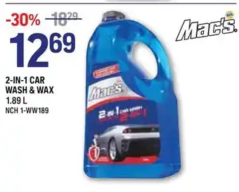 NAPA Auto Parts 2-IN-1 CAR WASH & WAX offer