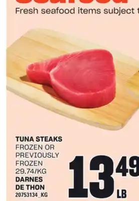 Independent Grocer TUNA STEAKS offer