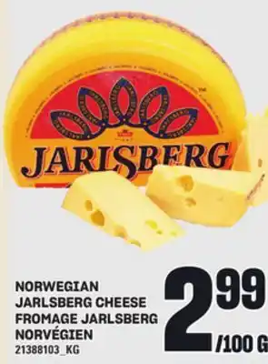 Independent Grocer NORWEGIAN JARLSBERG CHEESE offer