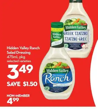 Longo's Hidden Valley Ranch Salad Dressing offer