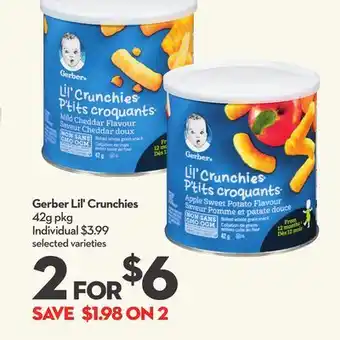 Longo's Gerber Lil' Crunchies offer