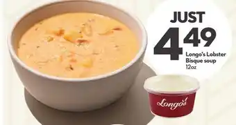 Longo's Longo's Lobster Bisque soup offer