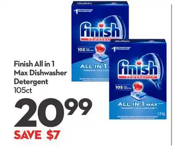 Longo's Finish All in 1 Max Dishwasher Detergent offer