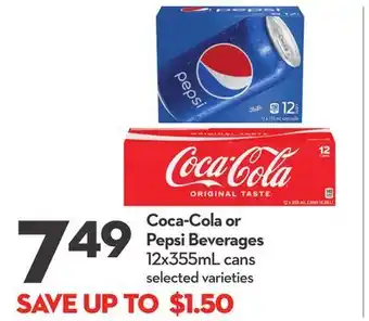 Longo's Coca-Cola or Pepsi Beverages offer