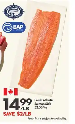 Longo's Fresh Atlantic Salmon Side offer