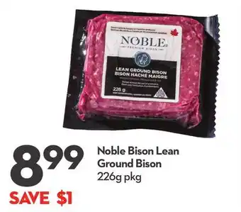Longo's Noble Bison Lean Ground Bison offer