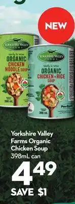 Longo's Yorkshire Valley Farms Organic Chicken Soup offer